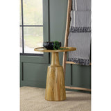  Coaster Furniture Ixia 915105 Round Solid Mango Wood Accent Side Table - Natural IMAGE 2