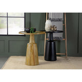  Coaster Furniture Ixia 915105 Round Solid Mango Wood Accent Side Table - Natural IMAGE 5