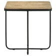  Coaster Furniture Elyna 935855 Square Stone Top Accent Side Table - Beige IMAGE 1