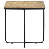  Coaster Furniture Elyna 935855 Square Stone Top Accent Side Table - Beige IMAGE 1