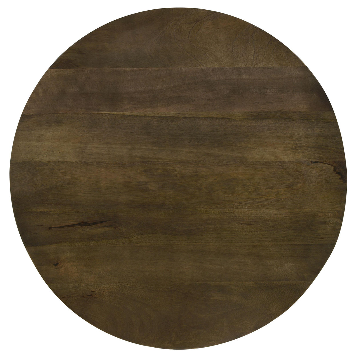  Coaster Furniture Yaritza 935995 Round Mango Wood Coffee Table - Natural and Gunmetal IMAGE 4