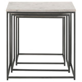  Coaster Furniture Medora 936016 3-piece Marble Top Nesting Table Set - White IMAGE 6