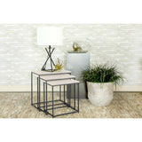  Coaster Furniture Medora 936016 3-piece Marble Top Nesting Table Set - White IMAGE 8