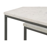  Coaster Furniture Medora 936016 3-piece Marble Top Nesting Table Set - White IMAGE 9