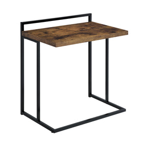  Coaster Furniture Dani 936122 Rectangular C-Shaped Sofa Side Table - Rustic Nutmeg IMAGE 1