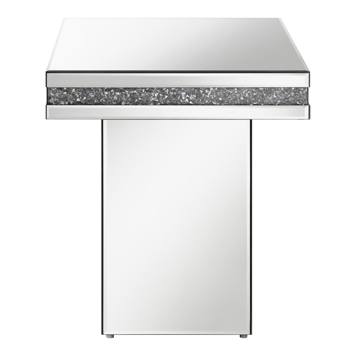  Coaster Furniture Elora 936137 Square Mirrored Accent Side Table - Silver IMAGE 2