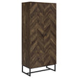  Coaster Furniture Carolyn 959640 2-door Engineered Wood Accent Cabinet - Rustic Oak IMAGE 1