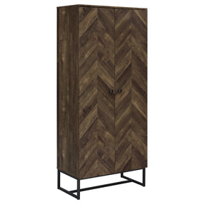  Coaster Furniture Carolyn 959640 2-door Engineered Wood Accent Cabinet - Rustic Oak IMAGE 1