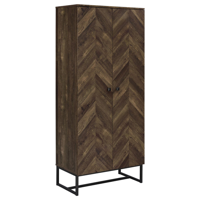  Coaster Furniture Carolyn 959640 2-door Engineered Wood Accent Cabinet - Rustic Oak IMAGE 1