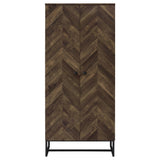  Coaster Furniture Carolyn 959640 2-door Engineered Wood Accent Cabinet - Rustic Oak IMAGE 3
