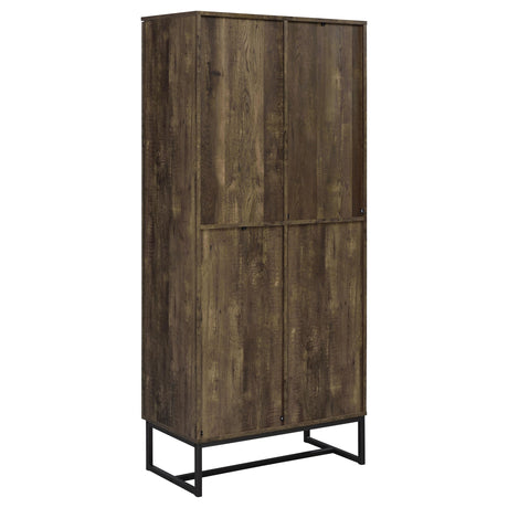  Coaster Furniture Carolyn 959640 2-door Engineered Wood Accent Cabinet - Rustic Oak IMAGE 6