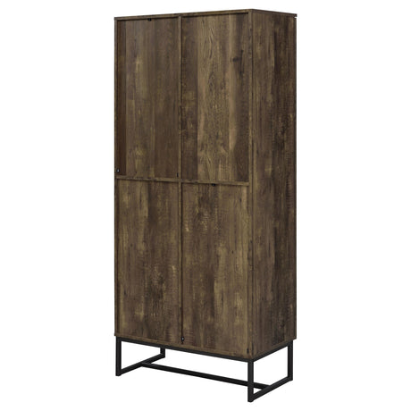  Coaster Furniture Carolyn 959640 2-door Engineered Wood Accent Cabinet - Rustic Oak IMAGE 8