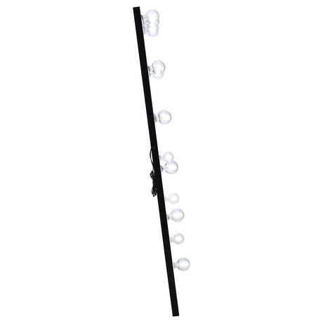  Coaster Furniture Zayan 969557 32 x 71 Inch Floor Mirror LED Lighting - Black Gloss IMAGE 11