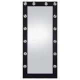  Coaster Furniture Zayan 969557 32 x 71 Inch Floor Mirror LED Lighting - Black Gloss IMAGE 4