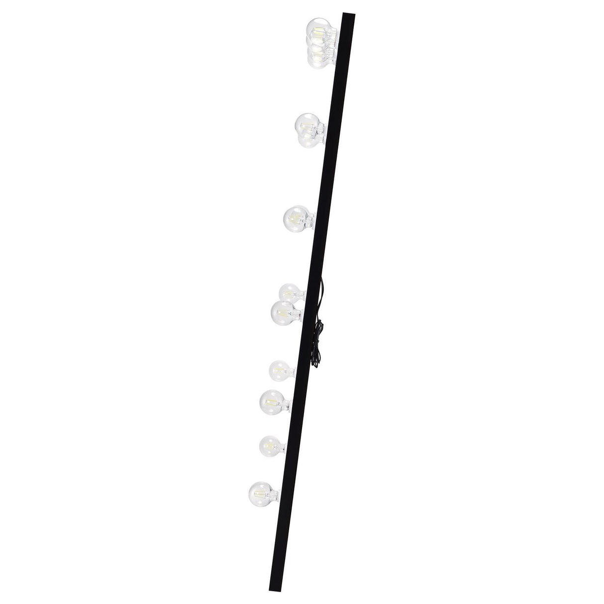  Coaster Furniture Zayan 969557 32 x 71 Inch Floor Mirror LED Lighting - Black Gloss IMAGE 6