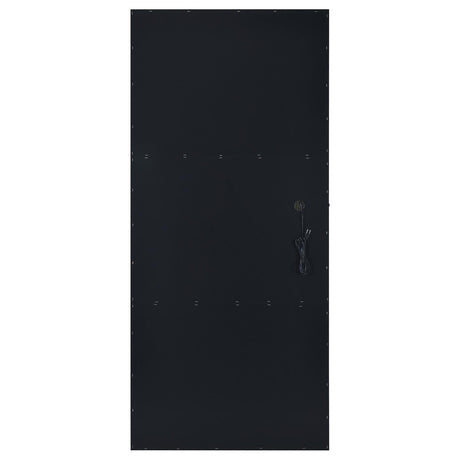 Coaster Furniture Zayan 969557 32 x 71 Inch Floor Mirror LED Lighting - Black Gloss IMAGE 9