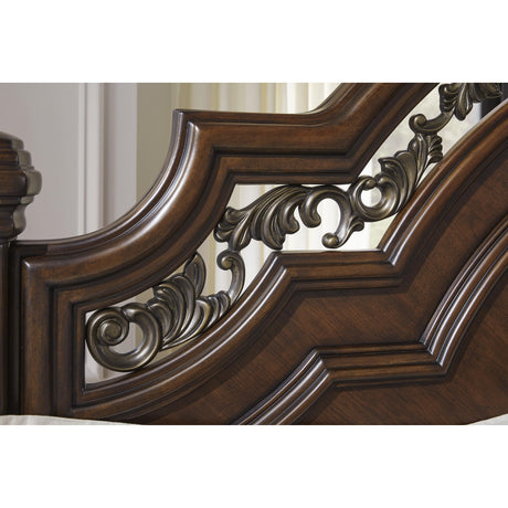  Signature Design by Ashley Lavinton B764B10 California King Poster Bed IMAGE 6