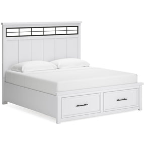  Benchcraft Ashbryn B844B4 King Panel Storage Bed IMAGE 1