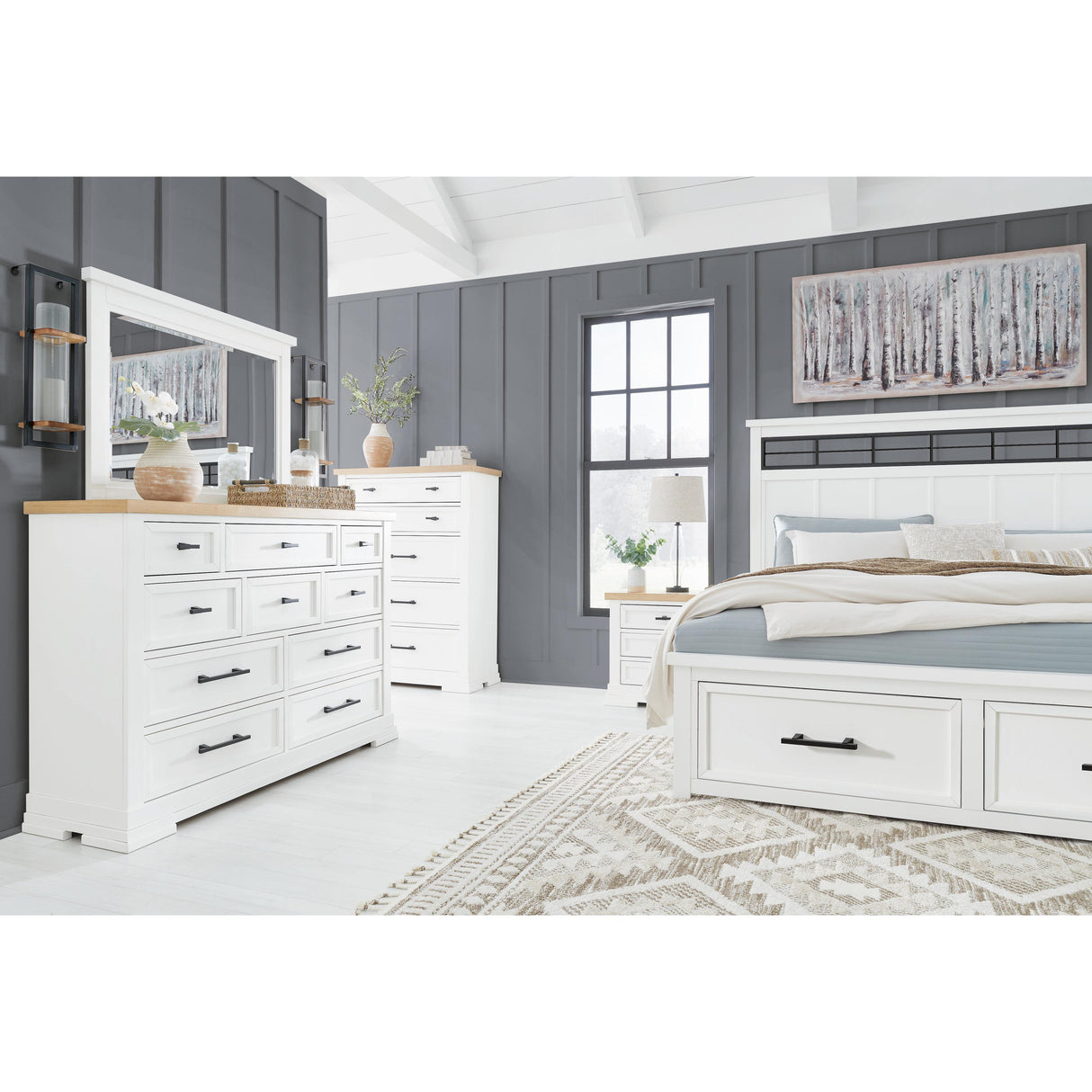  Benchcraft Ashbryn B844B5 California King Panel Storage Bed IMAGE 9