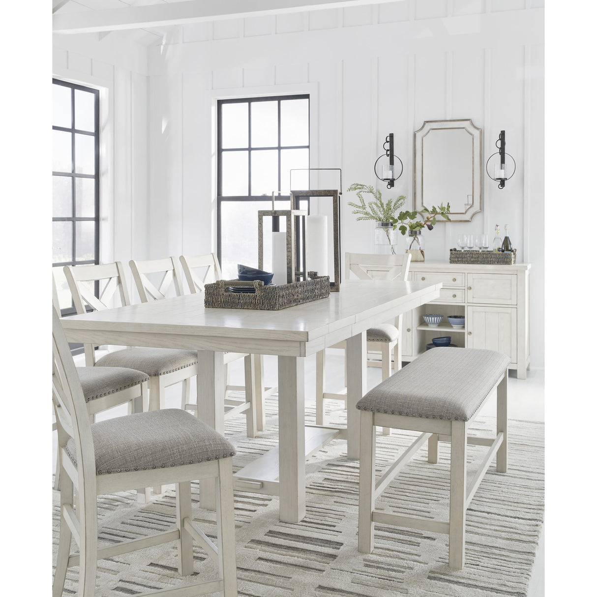  Signature Design by Ashley Robbinsdale D642-09 Double Counter Upholstered Bench IMAGE 8