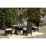  Signature Design by Ashley Beachcroft P792-625 Rectangular Dining Table with Umbrella Option IMAGE 15