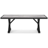  Signature Design by Ashley Beachcroft P792-625 Rectangular Dining Table with Umbrella Option IMAGE 2