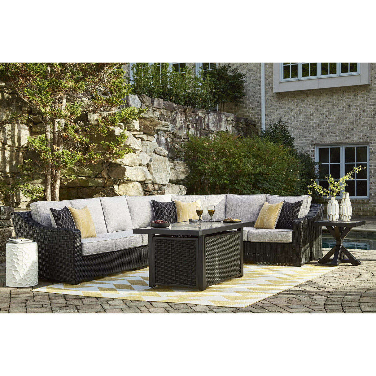  Signature Design by Ashley Beachcroft P792-702 Square End Table IMAGE 9