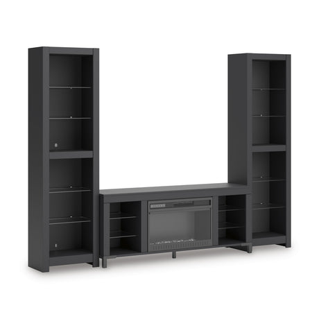  Signature Design by Ashley Cayberry W2721W2 3 pc Entertainment Center with Electric Fireplace IMAGE 1