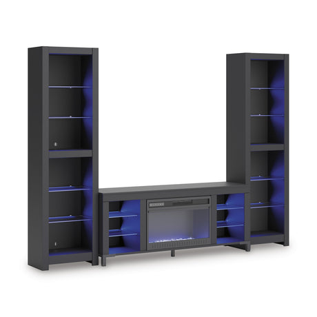  Signature Design by Ashley Cayberry W2721W2 3 pc Entertainment Center with Electric Fireplace IMAGE 4