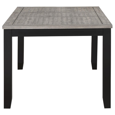  Coaster Furniture Elodie 121221 Rectangular 78-inch Extension Leaf Dining Table - Black IMAGE 4