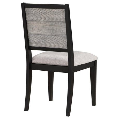  Coaster Furniture Elodie 121222 Wood Dining Side Chair - Grey and Black IMAGE 8