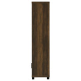  Coaster Furniture Sachin 707736 3-shelf Engineered Wood Media Tower - Dark Pine IMAGE 5