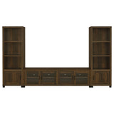  Coaster Furniture Sachin 707736 3-shelf Engineered Wood Media Tower - Dark Pine IMAGE 8
