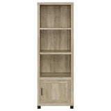  Coaster Furniture Sachin 707746 3-shelf Engineered Wood Media Tower - Distressed Pine IMAGE 4