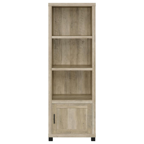  Coaster Furniture Sachin 707746 3-shelf Engineered Wood Media Tower - Distressed Pine IMAGE 4