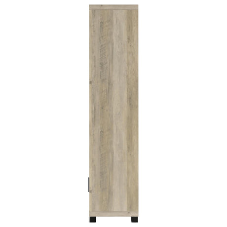  Coaster Furniture Sachin 707746 3-shelf Engineered Wood Media Tower - Distressed Pine IMAGE 5