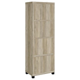  Coaster Furniture Sachin 707746 3-shelf Engineered Wood Media Tower - Distressed Pine IMAGE 6