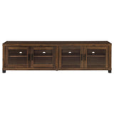  Coaster Furniture Sachin 736293-SET 3-piece Entertainment Center with 79" TV Stand - Dark Pine IMAGE 11