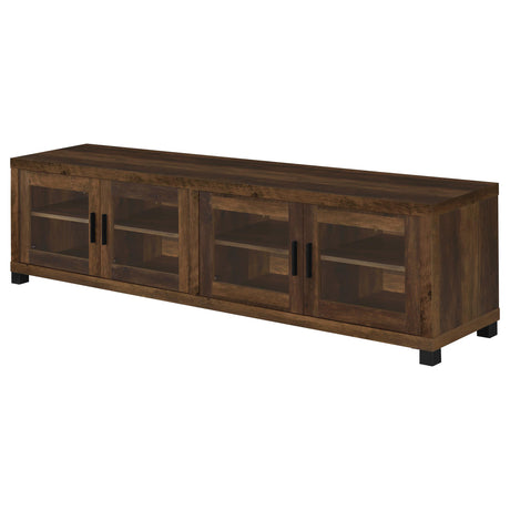  Coaster Furniture Sachin 736293-SET 3-piece Entertainment Center with 79" TV Stand - Dark Pine IMAGE 12