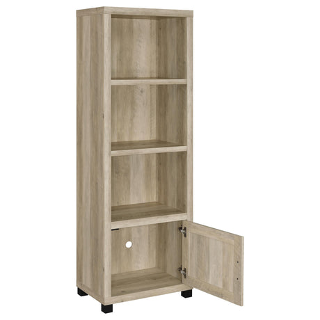  Coaster Furniture Sachin 736283-SET 3-piece Entertainment Center with 79" TV Stand - Antique Pine IMAGE 3