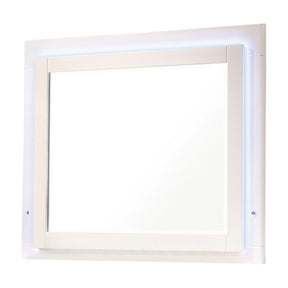  Coaster Furniture Felicity 203504LED Wood LED Dresser Mirror - White High Gloss IMAGE 1