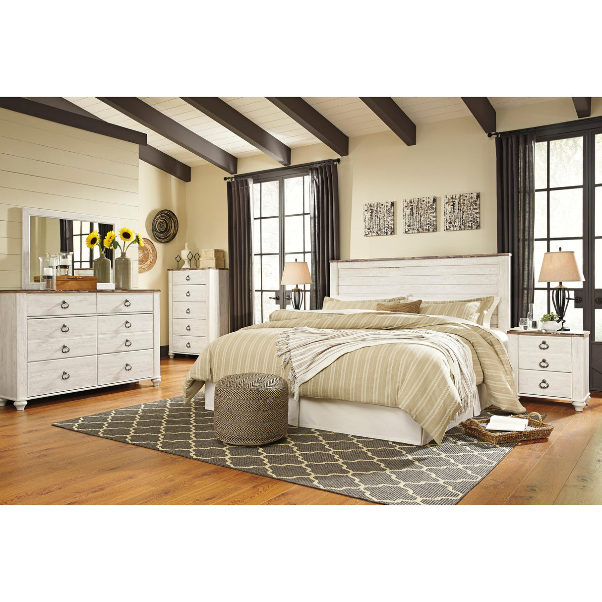  Signature Design by Ashley Willowton B267-58 King/California King Panel Headboard IMAGE 3