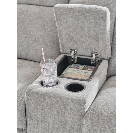  Signature Design by Ashley Barnsana 3320196 Double Reclining Power Loveseat with Console IMAGE 7