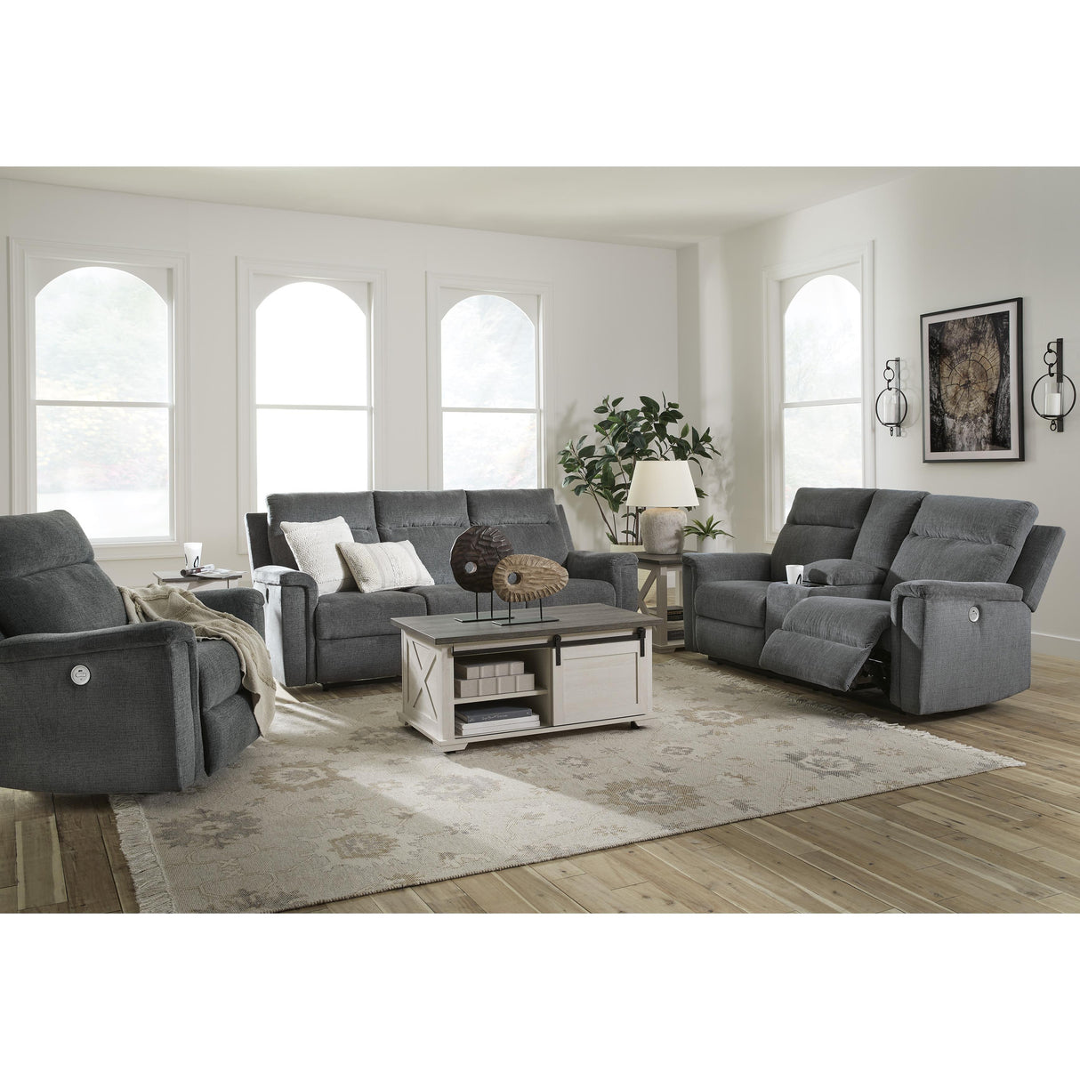  Signature Design by Ashley Barnsana 3320296 Double Reclining Power Loveseat with Console IMAGE 16