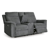  Signature Design by Ashley Barnsana 3320296 Double Reclining Power Loveseat with Console IMAGE 2