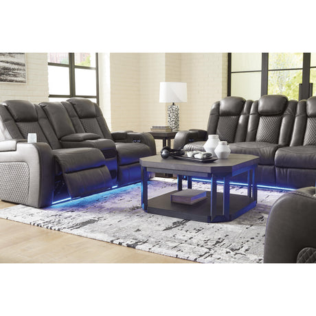  Signature Design by Ashley Fyne-Dyme 3660218 Power Reclining Loveseat with Console and Adjustable Headrest IMAGE 12