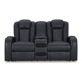  Signature Design by Ashley Fyne-Dyme 3660318 Power Reclining Loveseat with Console and Adjustable Headrest IMAGE 3