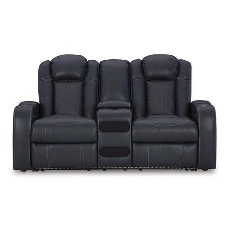  Signature Design by Ashley Fyne-Dyme 3660318 Power Reclining Loveseat with Console and Adjustable Headrest IMAGE 3
