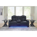  Signature Design by Ashley Fyne-Dyme 3660318 Power Reclining Loveseat with Console and Adjustable Headrest IMAGE 6