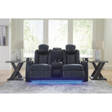  Signature Design by Ashley Fyne-Dyme 3660318 Power Reclining Loveseat with Console and Adjustable Headrest IMAGE 7